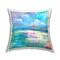 Stupell Industries Coastal Beach Umbrella Shoreline Scene Throw Pillow, 18" x 18"